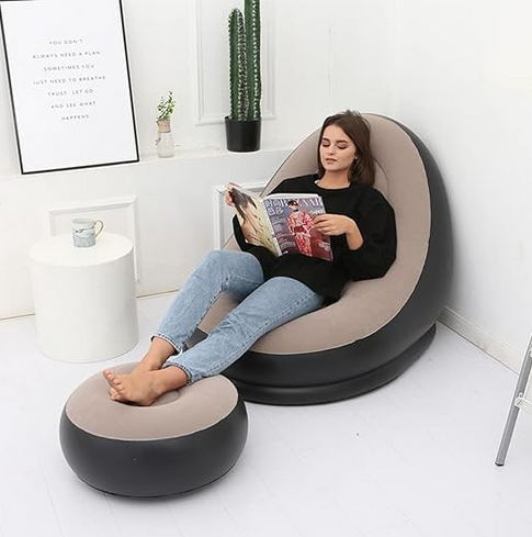 SILLON INFLABLE CON POSA PIES